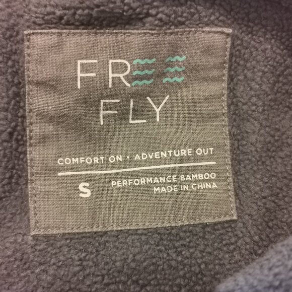 Free Fly Hoodie Womens Small Bamboo Fleece Pullover Hoody Scuba Gray 0349 - Picture 7 of 8